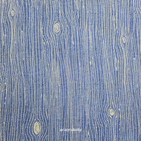 NWOT Inouitoosh Wool Scarf Blue Wood Grain Tree Bark - Picture 11 of 13